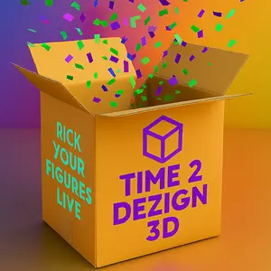 Time 2 Dezign 3D - Pick Your Figures Printed by Time 2 Dezign 3D, Customize Your Box with Flexible Selection, Easy Shopping, Unique Prints, Live Sales