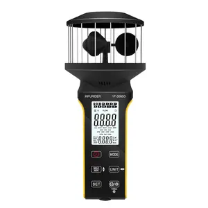 Digital Cup Anemometer Handheld Wind Speed Meter with Anti-dust Touch Button Rechargeable Wind Gauge CFM Meter Waterproof LCD Backlight Wind Tester for Wind Volume Wind Chill