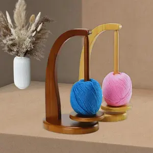 Wooden Yarn Winder with Magnetic Attachment Stable Base for Knitting & Crochet Projects High-Quality Wood Yarn Holder for Home Sewing Room,SummerVibes