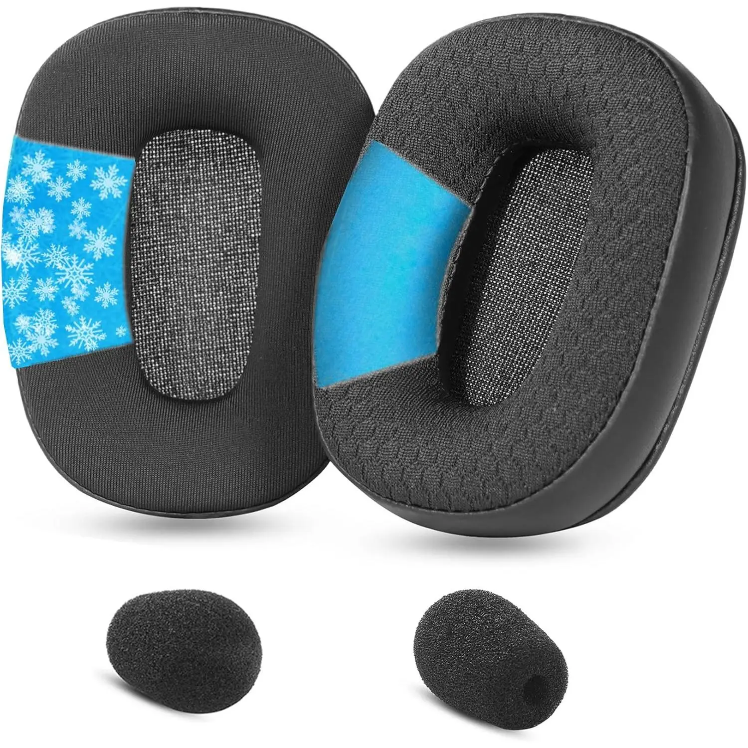 B450XT Replacement Headphone Earpads, Accessories for BlueParrott B450-XT/B550-XT/B450 Headsets, Soft Memory Foam, High-Density, Extra-Thick