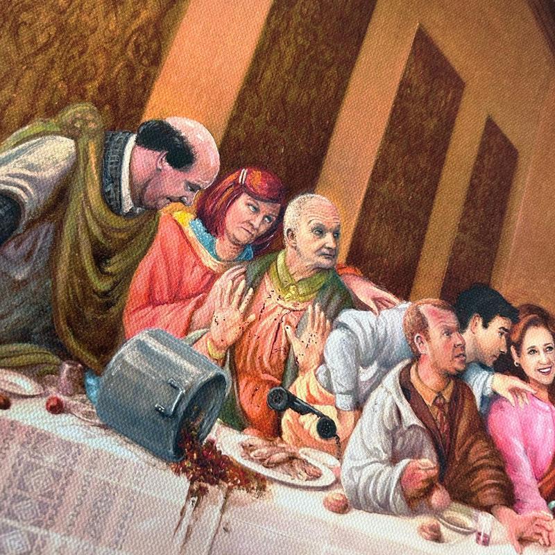 "The Last Dinner Party" 24" x 12.5" High Quality Canvas Print