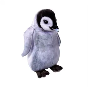 Real Planet™ Gray Penguin Chick Realistic Plush Stuffed Animal