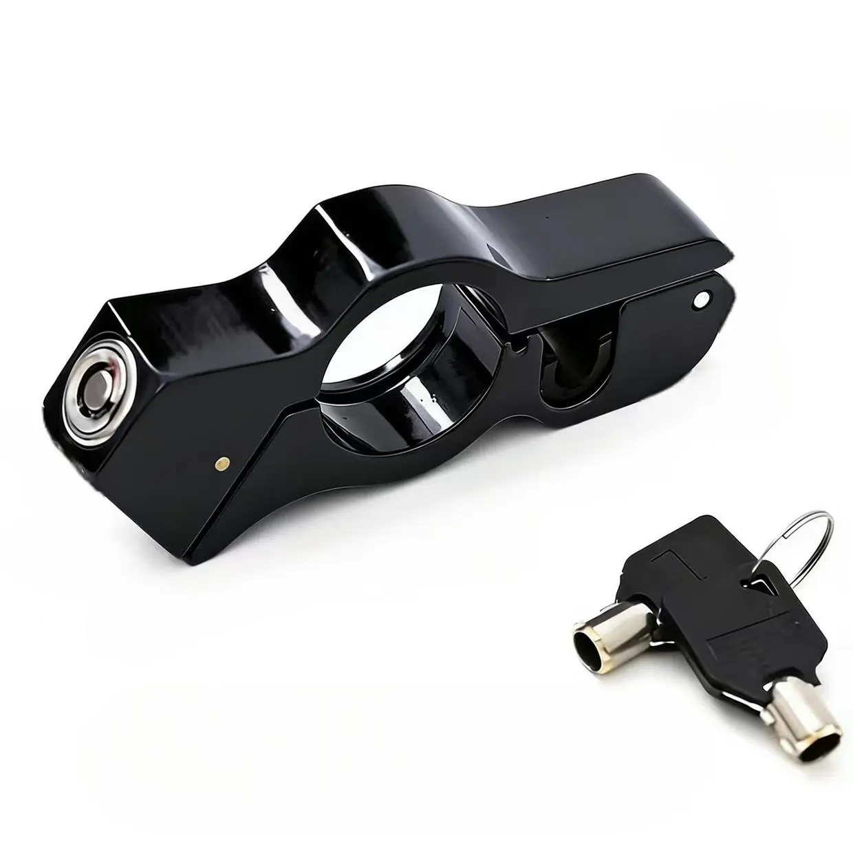 Heavy Duty Anti-Theft Adjustable Bike Handlebar Lock,Grip/Throttle/Brake/Handlebar Lock for Bike, Scooter, Moped or ATV, Black