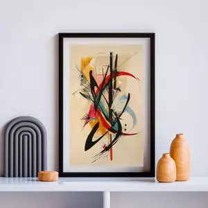 Abstract Colorful AI Print - Digital Download, High-Resolution 1440x2560 PNG, Modern Wall Art, Home Decor, Printable Artwork for 9:16 Frame
