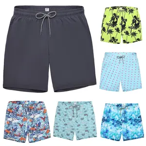 Mens Swim Trunks Quick Dry Beach Shorts Mesh Lining Swimwear Bathing Suits with Pockets