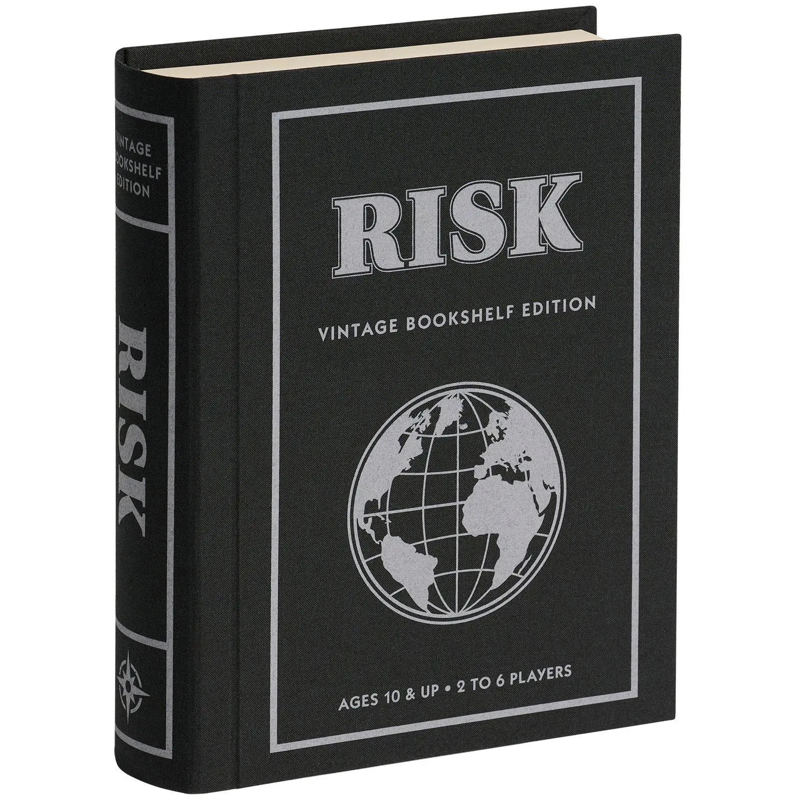 WS Game Company RISK Vintage Bookshelf Edition Board Game for 2 to 6 Players, Ages 10+