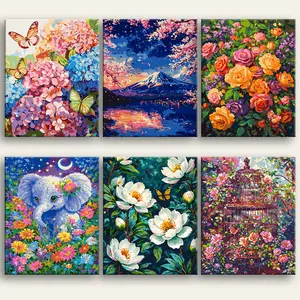 Happy Painting Exclusive Live Stream Perks 20x24 inch Paint By Numbers Kit Canvas Art for Beginners,Decorative paintings