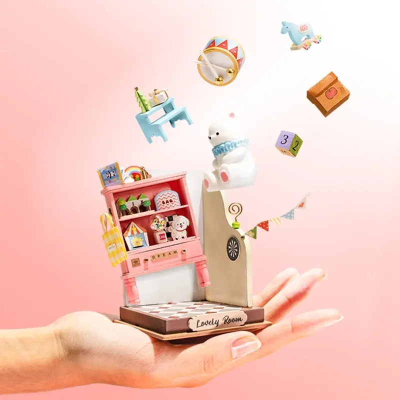 Rolife 3D DIY Wooden Mini Kit – Creative Gift for Girls