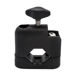 Marine City Black UV-Resistant Flag Pole Base, Fits 7/8”–1” Stainless Steel Stud