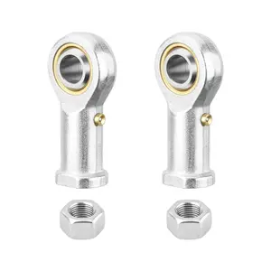 PHSB5 Rod End Bearing 5/16 Inch Bore and 5/16-24 Right Hand Thread, Self-Lubricating Female Heim Joint Rod Ends,IncludesJam Nuts 2pcs