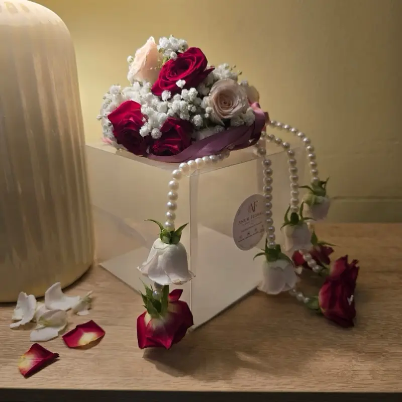Luxury Fresh Rose Wrist Corsage