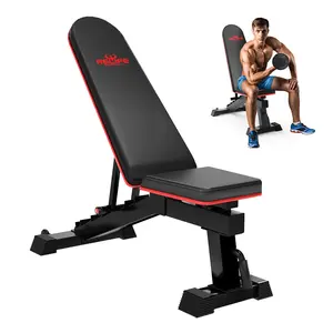 RELIFE REBUILD YOUR LIFE Heavy-Duty Adjustable Weight Bench with 1000 lbs Capacity Incline & Decline Positions for Full-Body Training at Home Gym