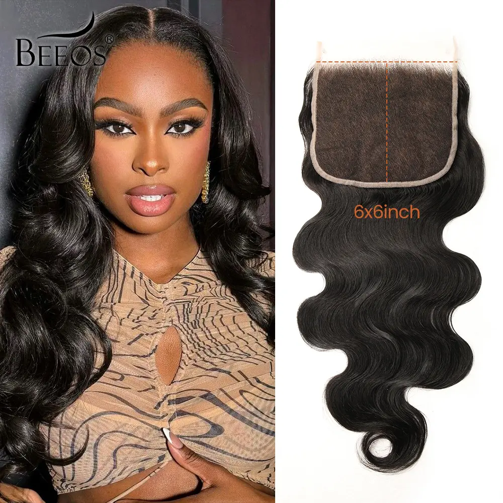BEEOS SKINLIKE Real HD Lace Closure 2x6 4x4 5x5 6x6 13x4 