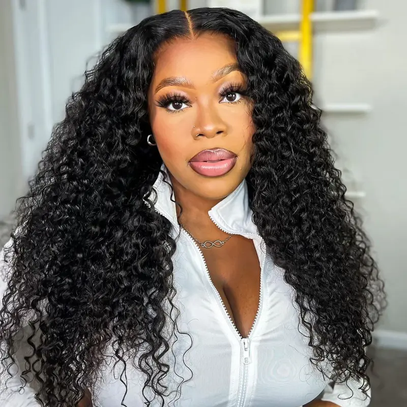 [Special Deal] OQ HAIR Water Wave Wear Go Glueless Wig Pre Cut 7x5 HD Lace Pre Everything Human Hair Wigs For Beginners