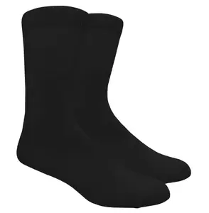 Solid Black Dress Socks