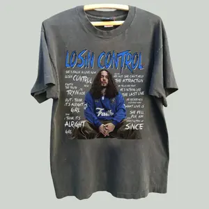 New Russ Losin Control T-Shirt, Vintage Rapper Graphic Tee, Hip Hop Music Merch, Retro 90s Rap Streetwear Shirt, Oversized Unisex Concert Tour Style Tee, Aesthetic Music Graphic Shirt