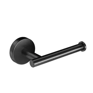 Toilet Paper Holder, Fits Mega Rolls Size, Premium Stainless Steel Rustproof Material, Wall Mounted with Screws, Toilet Tissue Holder for Bathroom, Washroom, Kitchen, Matte Black