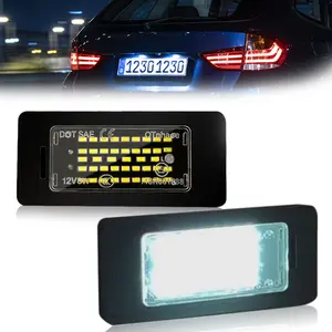 LED License Plate Light for BMW 1 3 5 X Series E39 E60 E90 E91 E92 X3 X5 X6 X1 M3 – 6500K White Canbus Error Free Tag Lamp, IP67 Waterproof, Plug & Play Replacement (2PCS)