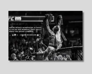 C0n0r McGreg0r Quote Poster, UFC MMA Wall Decor, Sports Art, Bedroom Wall Decor,Sports Bar,Connor McGregor Quote