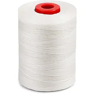 Waxed Thread, 550Yards Leather Thread for Hand Sewing, Wax String, Heavy Duty String Flat Waxed Linen for Leather Sewing Book Binding, Shoes, Craft