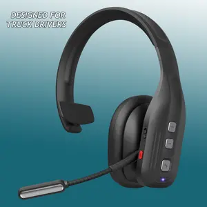 Trucker Bluetooth Headset Wireless AI Noise Cancelling Dual-Mic for PC Cell Phones 65Hrs Battery Life IPX5 Waterproof Audio Earbuds Designed for Truck Drivers Headphones Stereo Electronic
