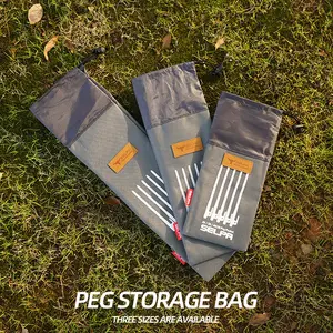 30CM Ground Nail Bag Outdoor Camping Tent Ground Nail Storage Bag Camping Tools Thickened Oxford Cloth Storage Bag