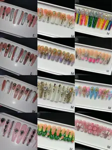 Missunail B6-B9 B12 B14 B16 B21-B22  B26 B30 B37     10pcs handmade customize acrylic press on nails Acrylic Durable Luxury Nail Art