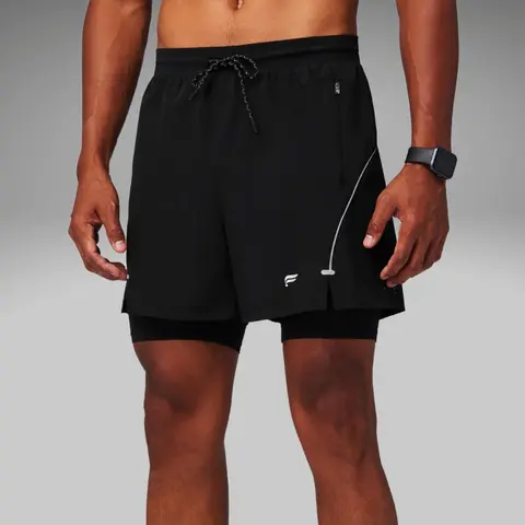 Fabletics Men's The Kadence Lined 5in Gym Shorts, Weightless Quick-Dry Bottoms for Running
