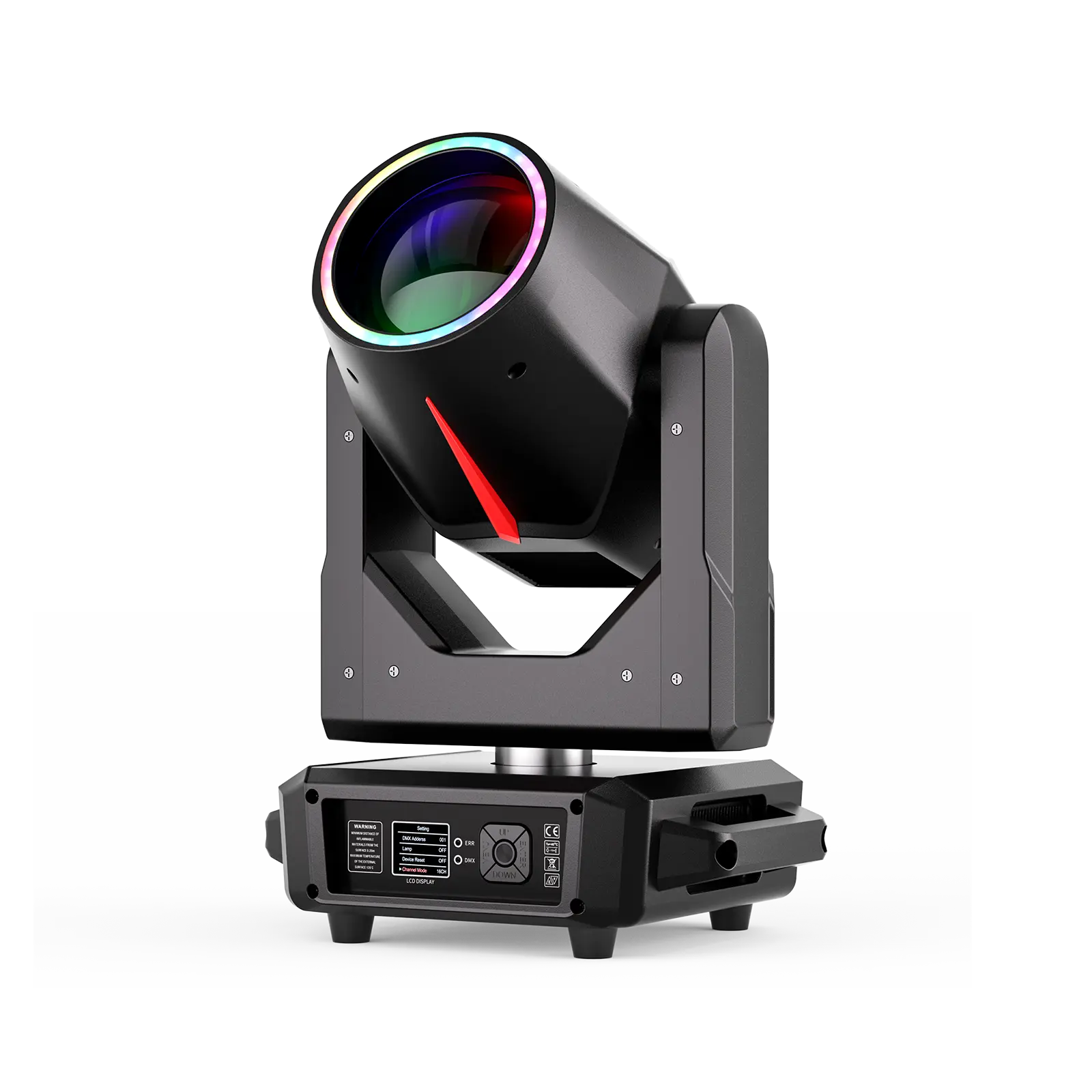 UKING 295W Mini Moving Head Light with dynamic 14 color and 13 gobo wheels 540°/270° pan and tilt DMX/RDM sound and master/slave control perfect for home parties birthdays karaoke bars and club Laser