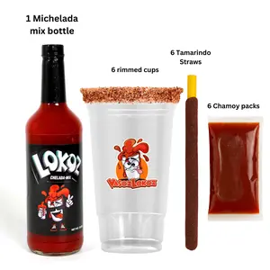 Michelada Party Kit, Premium Drink Mix Kit for Casual Gatherings, All-In-1 Syrup & Concentrate Set for Easy Michelada Preparation