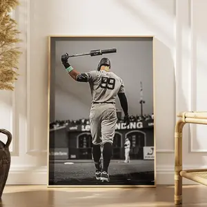 Back Pose Aaron Judge Poster, Wall Art Print, Baseball Wall Art, Sport Poster
