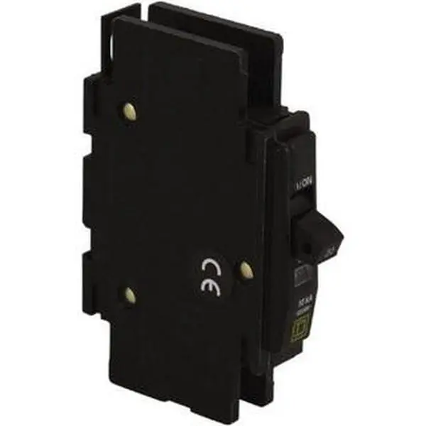 Square D 40 Amp, 240 VAC, 1 Pole, Panel Mount Miniature Circuit Breaker 14-2 AWG QOU140