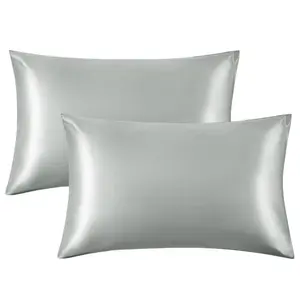 100% Mulberry Zippered Silk Pillowcase (2pk)