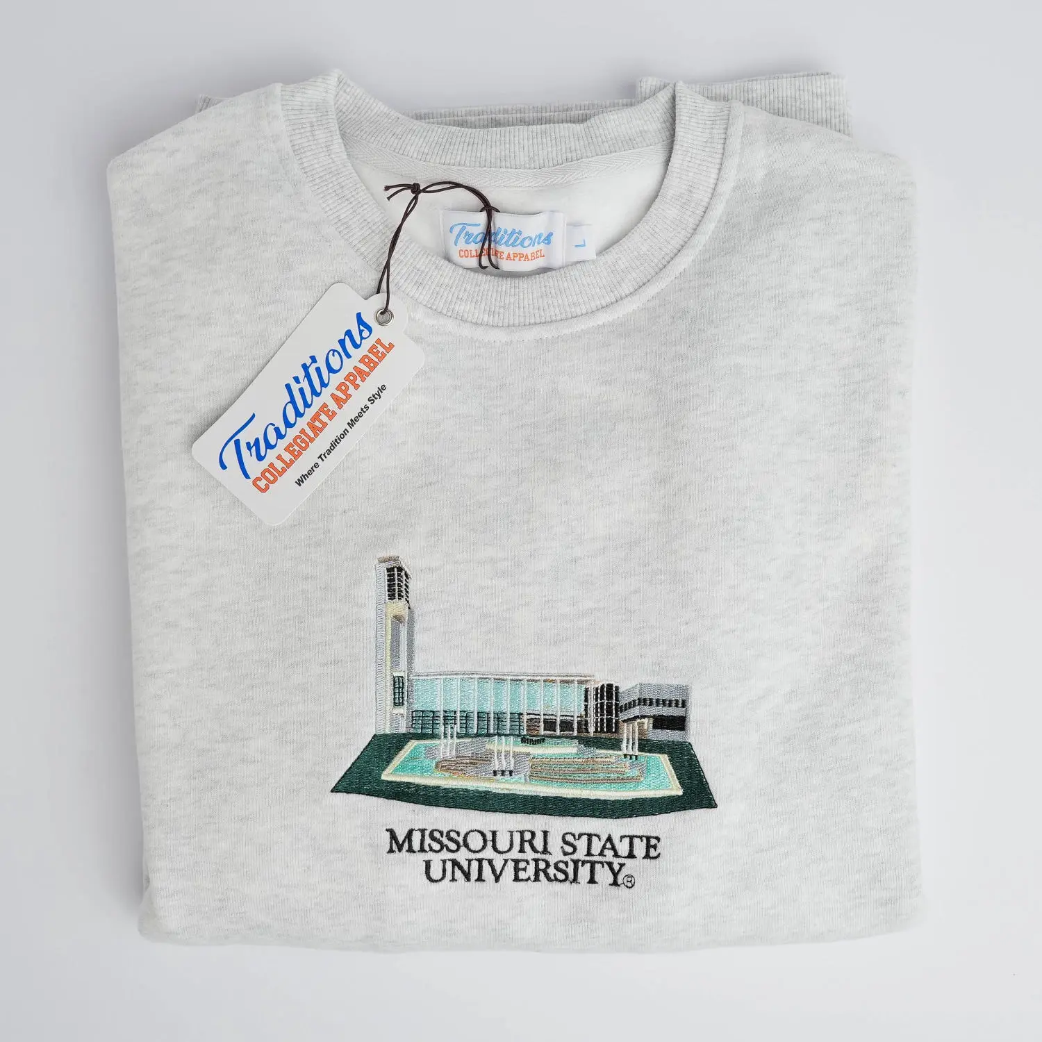 Missouri State University Crewneck, Embroidered Sweatshirt