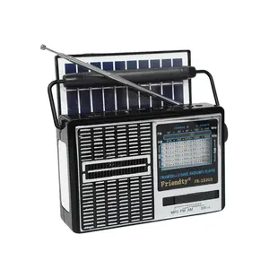 Portable Solar Emergency Handheld Radio Mp3 Player High-Quality Digital Sound, Fm Am Shortwave Reception, Rechargeable Design, Flashlight Included