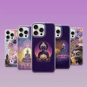 Buddha Phone Case Buddhism Cover Buddhist Hindu Cover Meditation Nirvana Case iPhone 11 iPhone 12 iPhone 13 iPhone 14 iPhone 15 iPhone 16