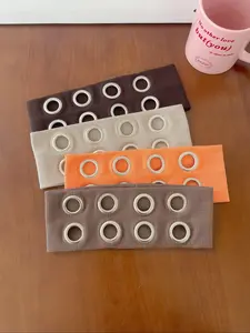 4pcs Vintage Metal Round Ring Knitted Headbands, Multicolor Hip Hop Hair Accessories for Unique Style, Punk Fashion for All Seasons