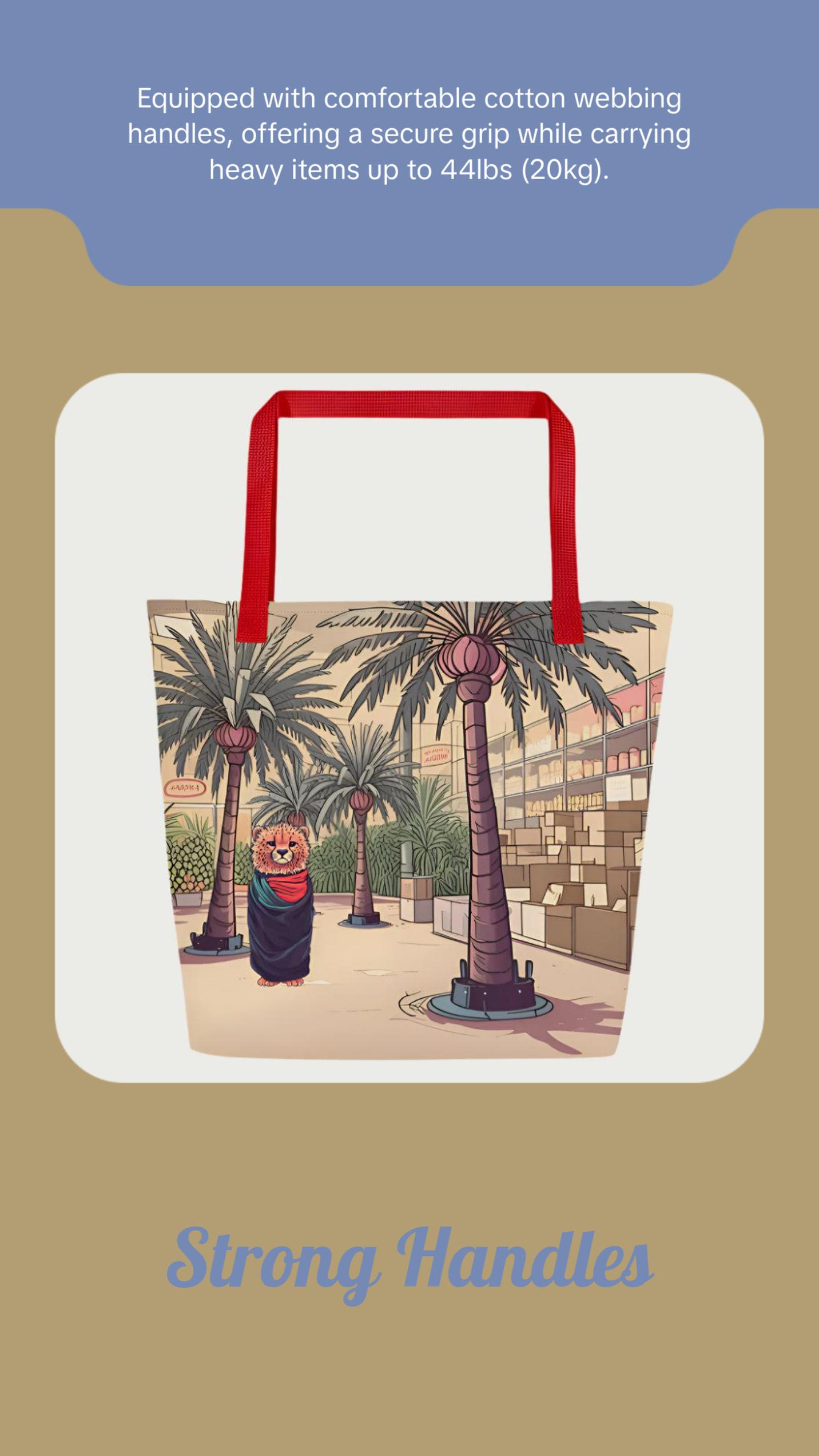 Market Cheetah Large Tote