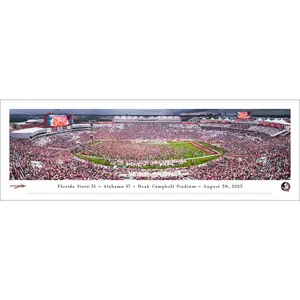 Florida State Seminoles Doak Campbell Stadium Storm The Field Panoramic Picture