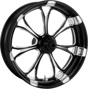 PERFORMANCE MACHINE (PM) One-Piece Aluminum Wheel - Paramount - Front - Dual Disc/without ABS - Platinum Cut - 21x3.5 - Touring '14-'23