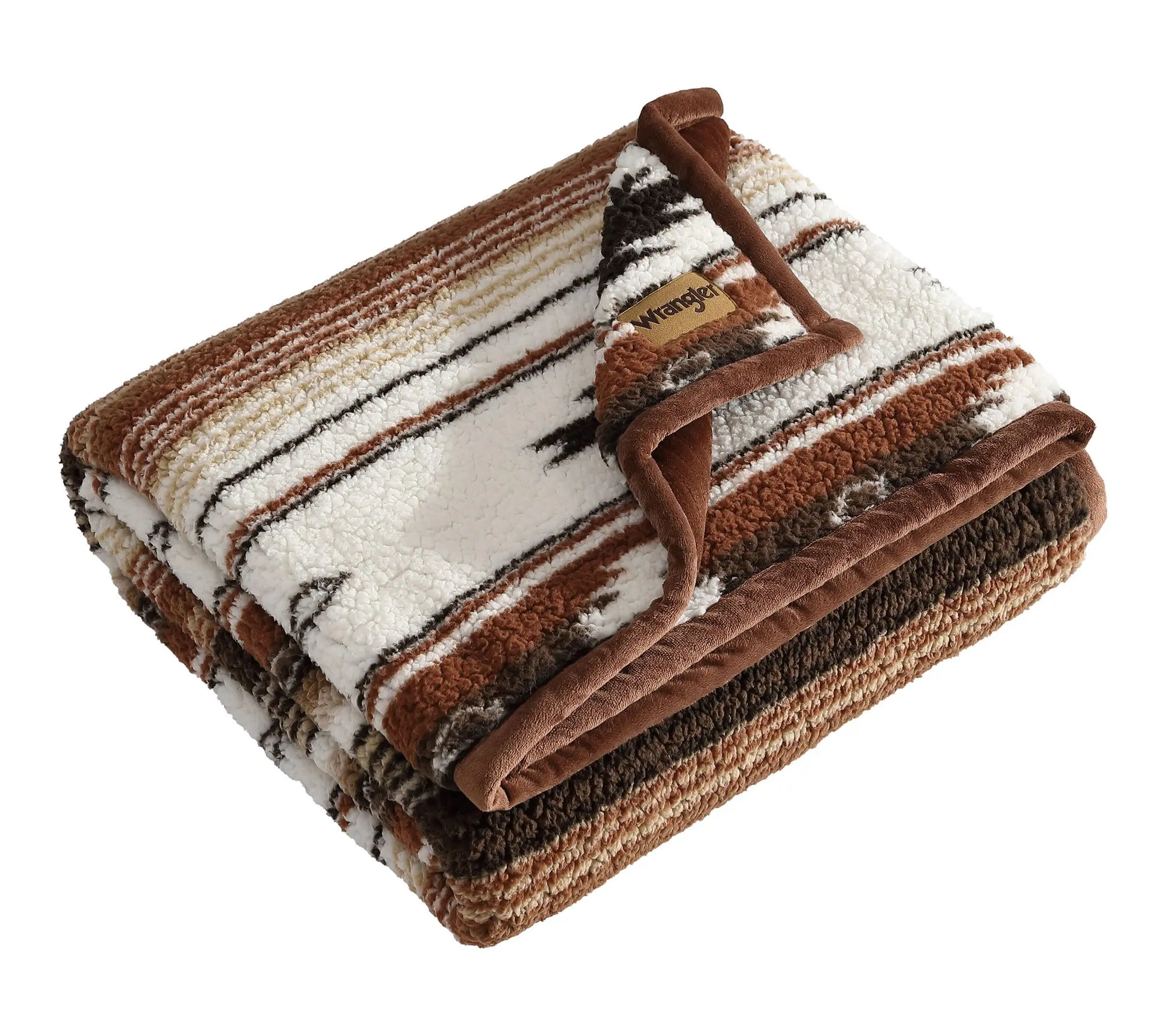 Wrangler Coyote Sands Spice Sherpa 50"X60" Throw