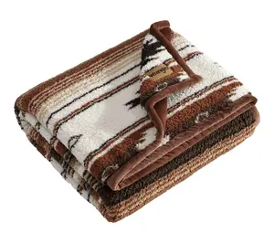Wrangler Coyote Sands Spice Sherpa 50"X60" Throw