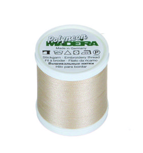 Madeira Polyneon Ref. # 1682 -- Tusk Beige Ecru -- Weight #40 -- Machine Embroidery Thread -- 440 Yards Spool