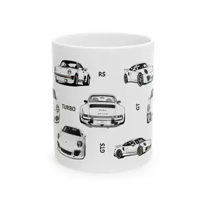 Porsche 911 Ceramic Mug, (11oz, 15oz)