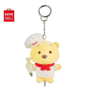 Disney Stitch & Winnie The Pooh Series Baking Doll Keychains Cute Plush Design For Bag Decoration Key Accessory Suitable For Daily Carry Gift,Holiday & Holiday Haul Charms