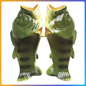 2025 Funny Slippers For Women Couple Shoes Family Shoes Parent-Child Sandals Large Size 32-46 Summer Beach Shoes Fish Slippers