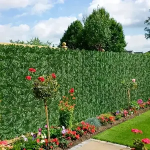 Artificial Ivy Privacy Screen, Faux Ivy Leaf Privacy Fence Screen, Garden Border Fence, Decorative Plants for Outdoor Garden Decoration, Home Decor, Gardening