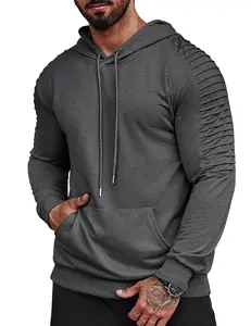 COOFANDY Fall Outfits Limited Time Clearance Men's Workout Hoodie Lightweight Gym Athletic Sweatshirt Fashion Pullover Hooded With Pocket Casual Menswear Sports Fathersdaygift Training