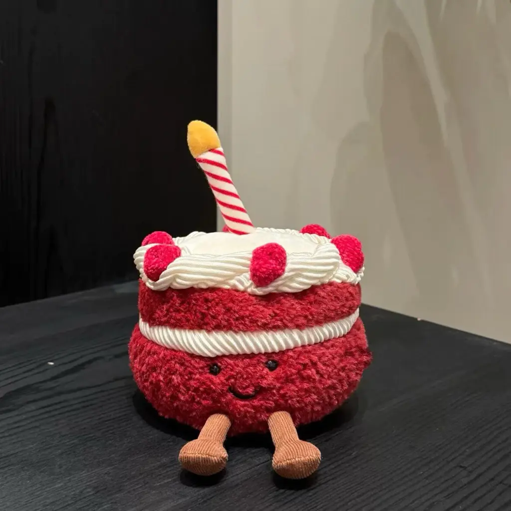 Jellycat Amuseables Birthday Cake Plush, Cute Soft Rainbow Cake Stuffed Toy, Funny Birthday Gift for Kids, Girls & Collectors
