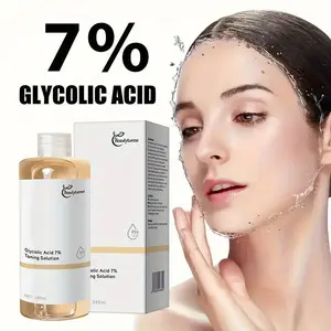 Glycolic Acid 7% Toner 240ML | Korean Glass-Skin Toner | Collagen + Hyaluronic Acid + Niacinamide | Glowy Dewy Finish | Smooth-Looking Pores